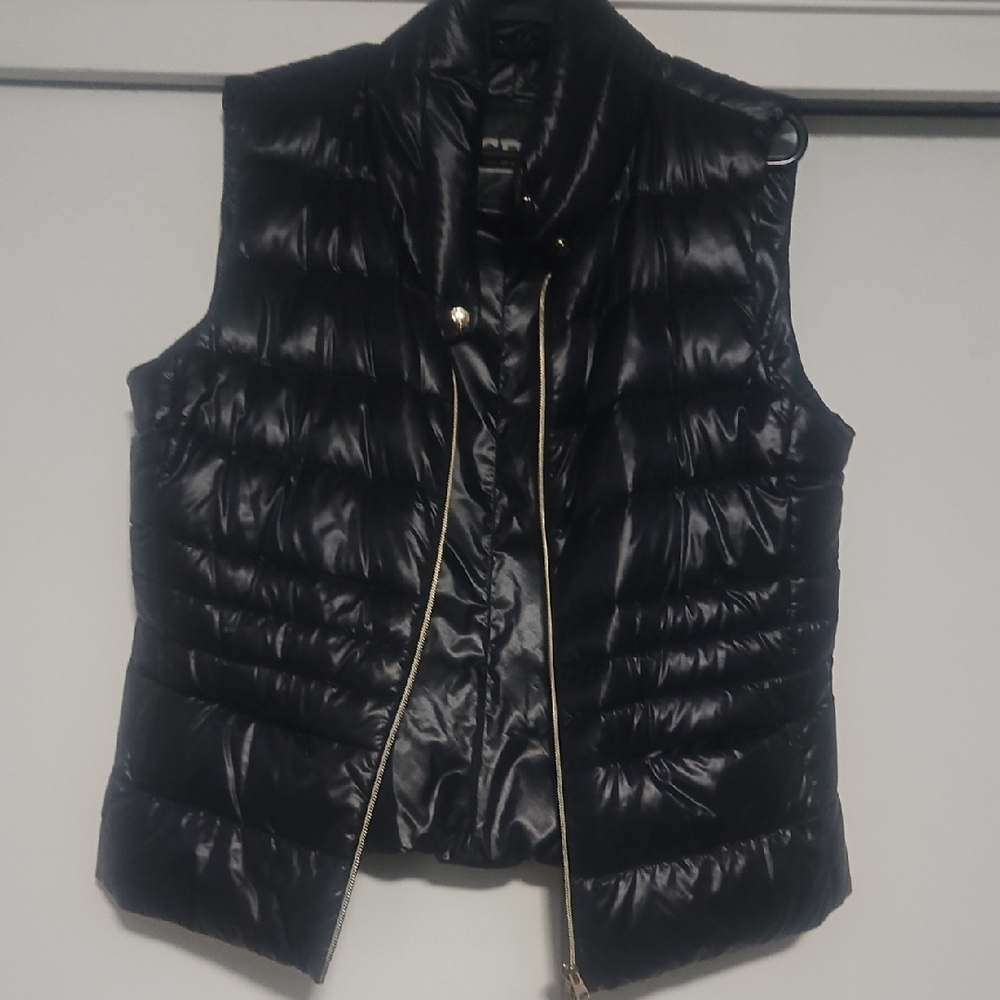 Herno Shiny Black Quilted Vest